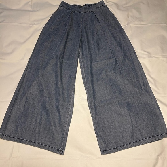 Hunter & Brown Pants - Wide Leg Denim Pants